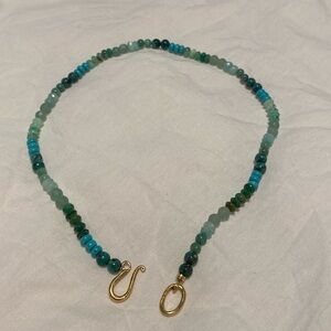 Chan Luu turquoise bead necklace, like new! Has a hook closure. 16 inches long.